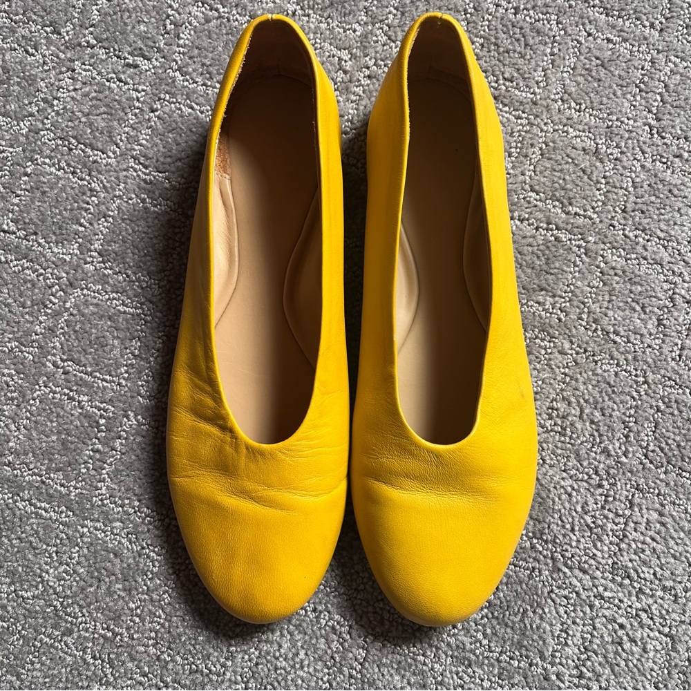COS Leather Ballet Flats Glove Fit